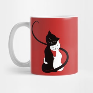 Hugging Love Cats Mug